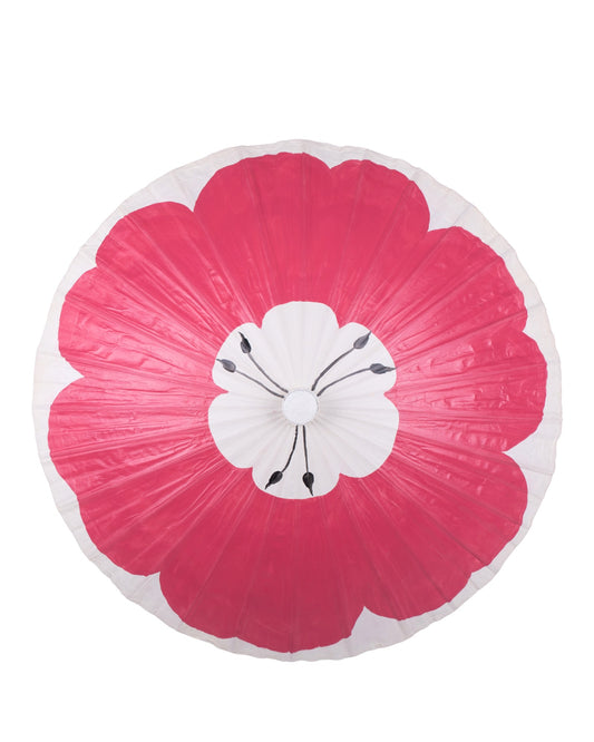 UPF Stroller Umbrella – Crimson Red Siam Blossom