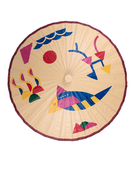 Origami - Multicolor on a cream background