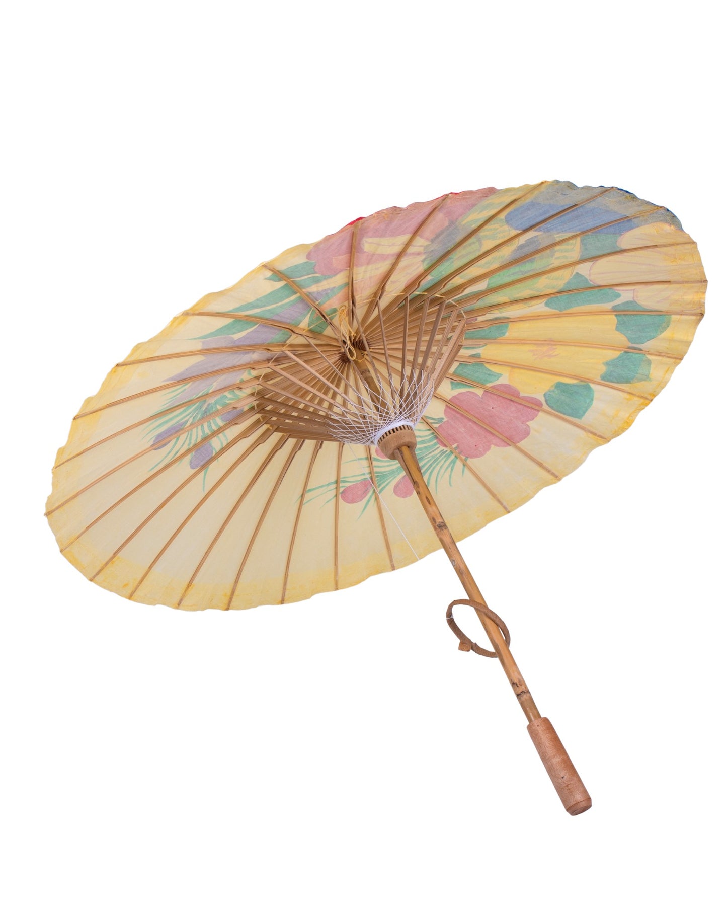 Perroquets siamois - Multicolore sur fond crème